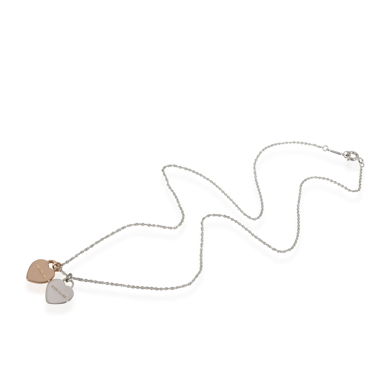 Tiffany red mini double heart pendant necklace | Heart pendant necklace, Heart  pendant, Shop necklaces
